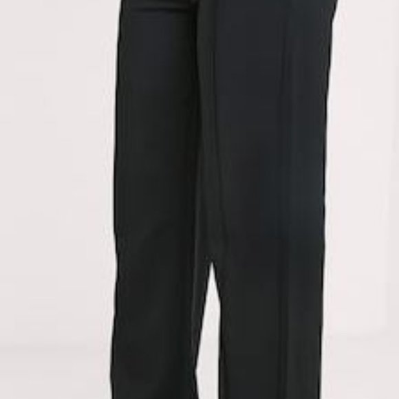 PRETTYLITTLETHING Black High Waisted Wide Leg - Picture 3 of 7